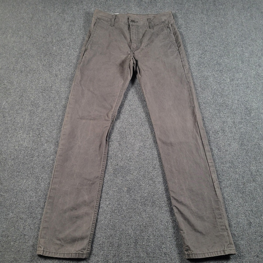Levi‎ Strauss Pants Mens 29x32 Gray Chino Flat Front Straight Leg Casual Cotton